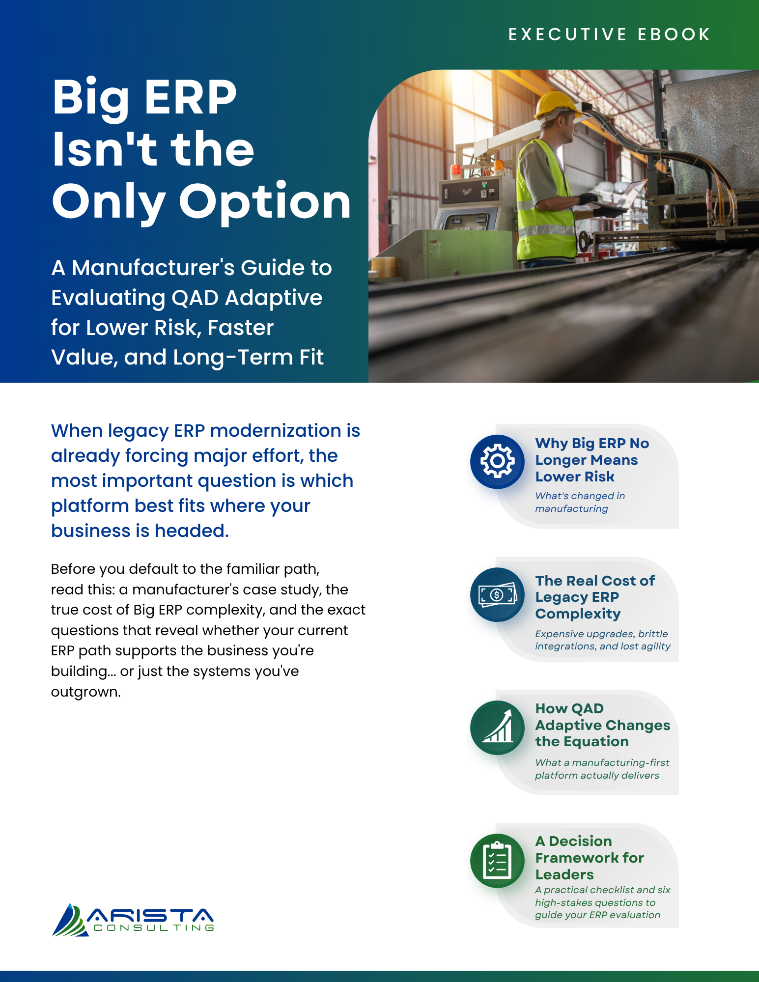 Big ERP Isn't the Only Option — Executive eBook by Arista Consulting